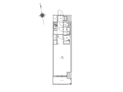 CRESTTAPP金山(1K/12階)の間取り写真