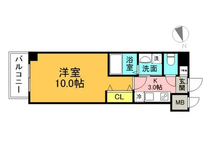 TREAT OTEMACHI(1K/2階)の間取り写真