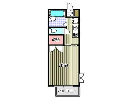 RAFFINE FUJI(1K/3階)の間取り写真