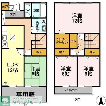 ロイヤルガーデン壱七番館(4LDK/1階)の間取り写真