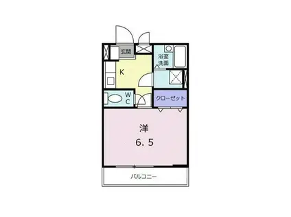 ムーンライトコート(1K/4階)の間取り写真