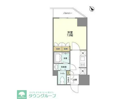 KURAMAE214(1K/2階)の間取り写真