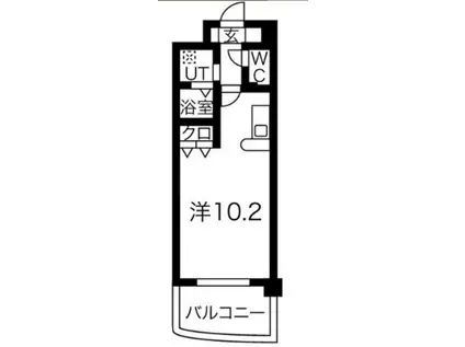 CON BRIO ST(1K/4階)の間取り写真