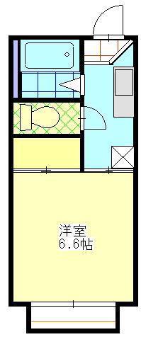 フレグランスみなみ(1K/1階)の間取り写真