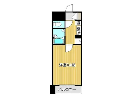 ロマネスク平尾第3(1K/9階)の間取り写真