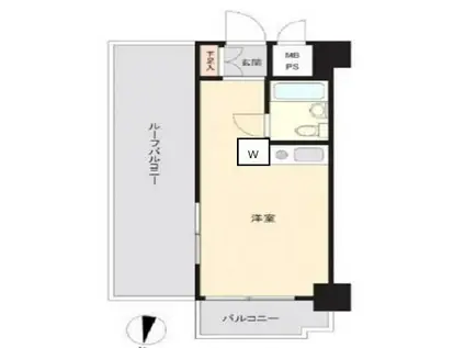 ライオンズマンション板橋区役所前(ワンルーム/12階)の間取り写真