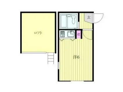 PAM井の頭(ワンルーム/1階)の間取り写真