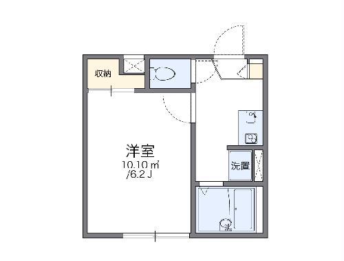 レオパレスWILL(1K/1階)の間取り写真