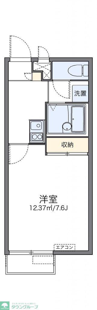 レオパレス三田(1K/2階)の間取り写真