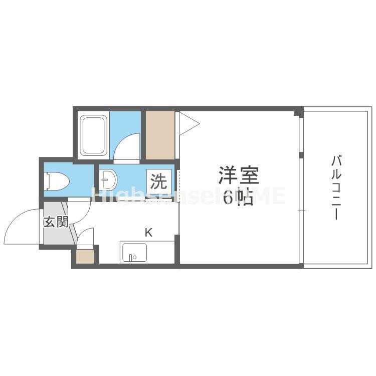 STRATA / ストラータ(1K/8階)の間取り写真