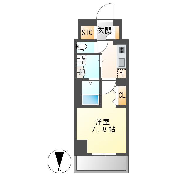 MELIV大曽根(1K/10階)の間取り写真