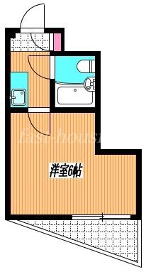 プレステージ三鷹(1K/2階)の間取り写真