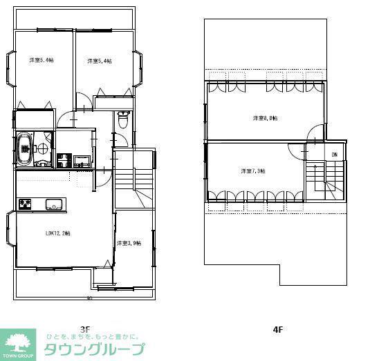 リオグランデ綾瀬(5LDK/3階)の間取り写真