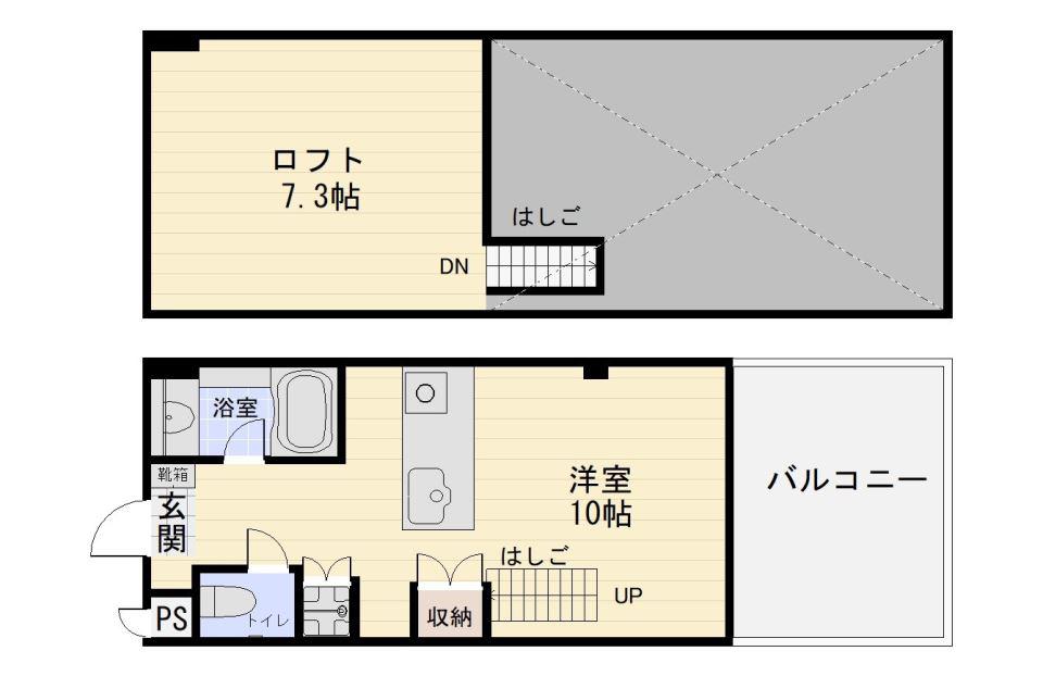 E‐TERRACE(ワンルーム/8階)の間取り写真