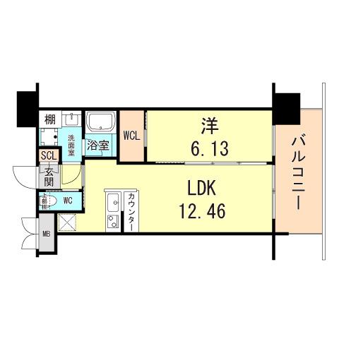 プレジオ御幣島ASIAN(1LDK/3階)の間取り写真