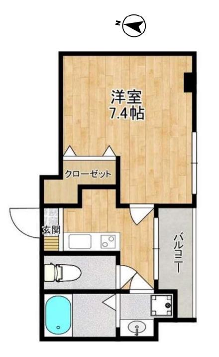 グランステージ東池袋(1K/4階)の間取り写真