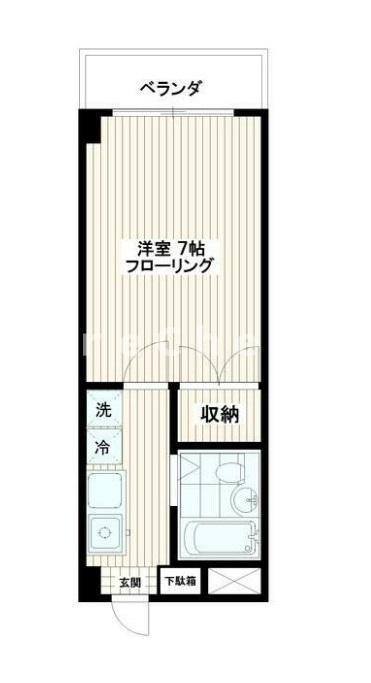 フォーレ蓮根(1K/3階)の間取り写真