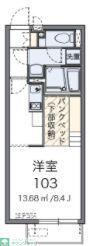 レオネクストスマイルタウンII(ワンルーム/2階)の間取り写真