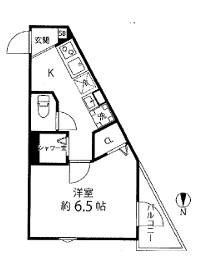 TS CUORE糀谷(1K/3階)の間取り写真