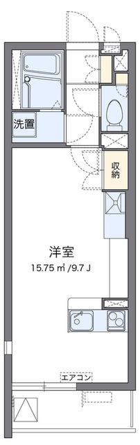 クレイノパレスアニマル21(ワンルーム/3階)の間取り写真