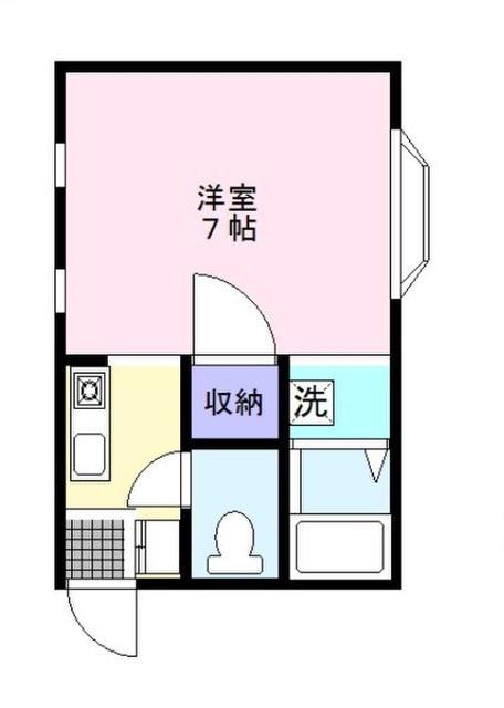 ハイツカメーリア(1K/1階)の間取り写真
