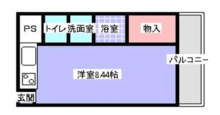 コスモトム日本橋II(ワンルーム/3階)の間取り写真