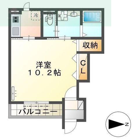 CASA LIMONE(1K/1階)の間取り写真
