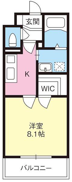 VRD富士(1K/3階)の間取り写真