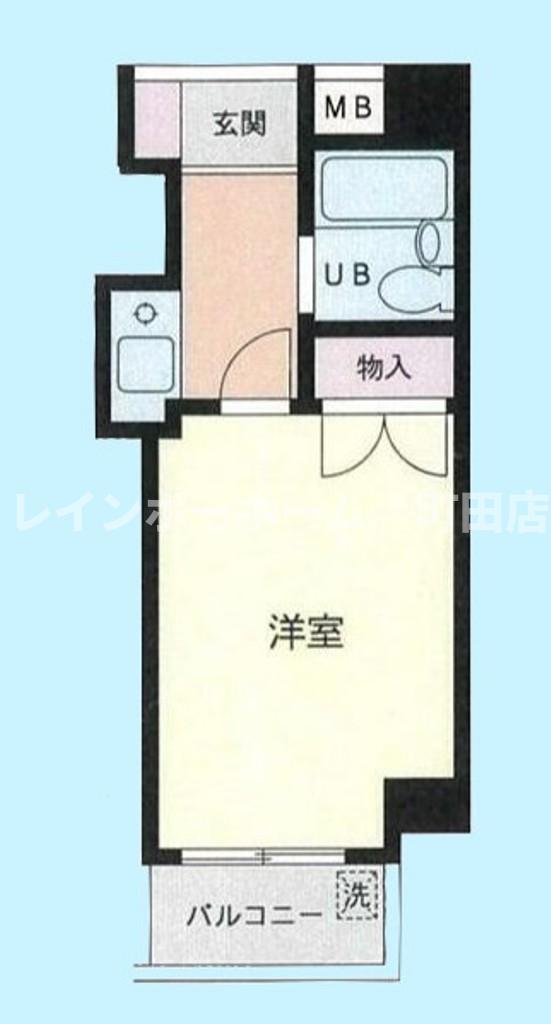 ベルコーポ相模が丘(ワンルーム/2階)の間取り写真