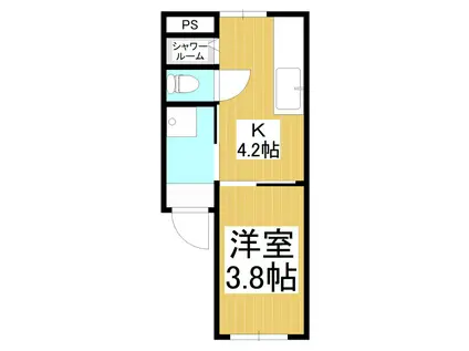 日精権堂ビル(1K/3階)の間取り写真