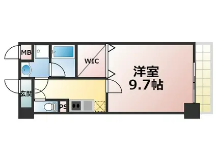 シャルマン藤田II(1K/4階)の間取り写真