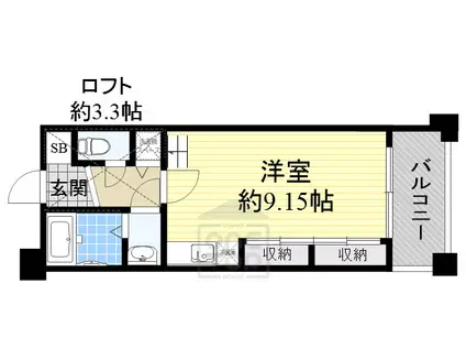 フォレステージュ江坂垂水町(ワンルーム/4階)の間取り写真