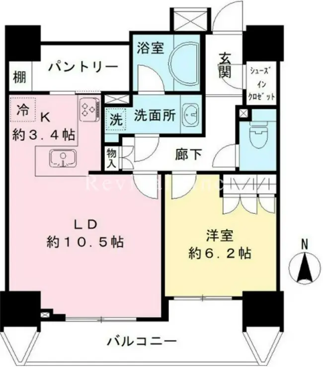 ライオンズ四谷タワーゲート 10階階 間取り