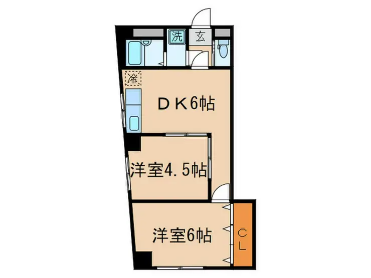 西片グリーンマンション 5階階 間取り