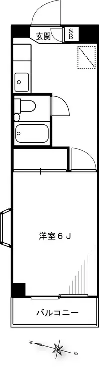 CASA竹の塚 5階階 間取り