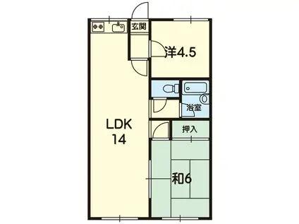 エクセレントN8(2LDK/2階)の間取り写真