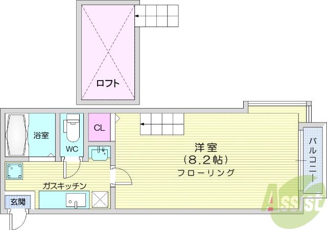 コーポ壱番館(1K/1階)の間取り写真