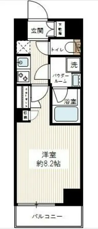 アルテシモシリウス 8階階 間取り
