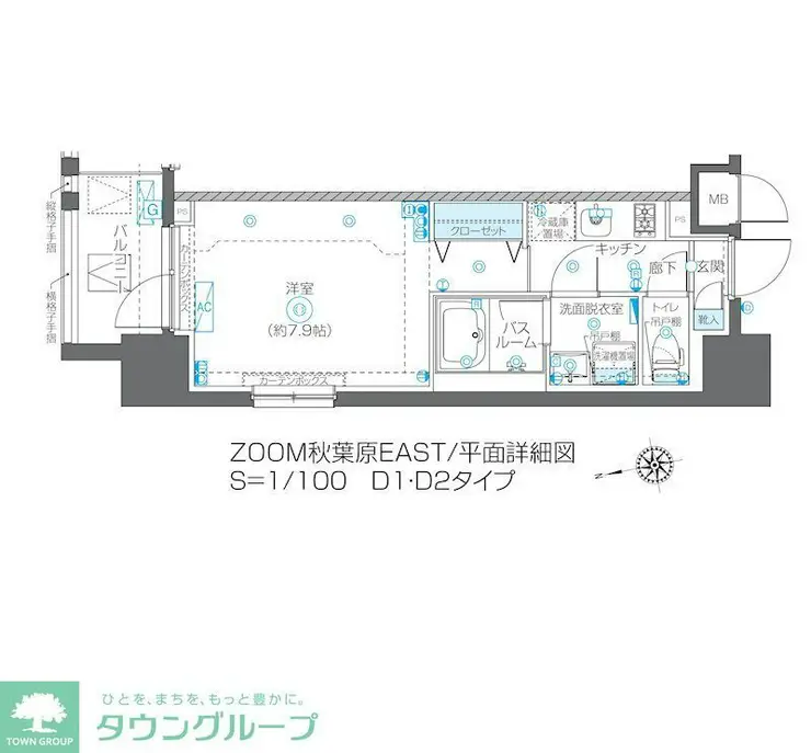 ZOOM秋葉原EAST 10階階 間取り