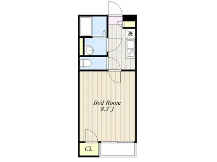 レオネクスト三愛(1K/1階)の間取り写真