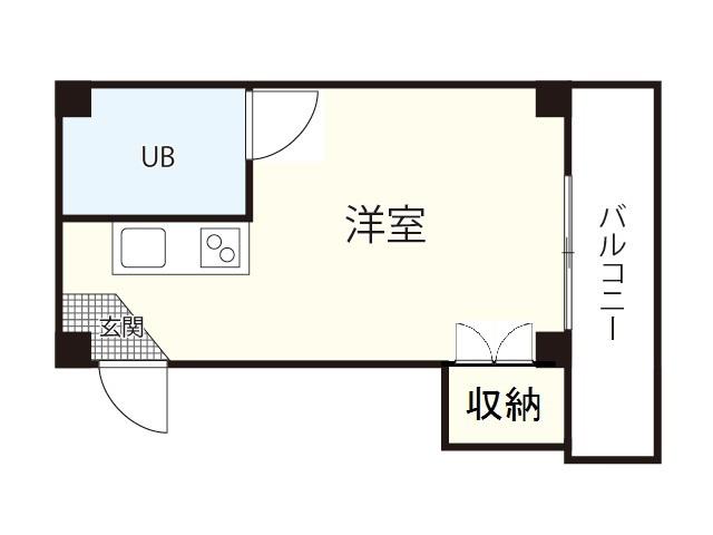 MAPLECOURT(ワンルーム/3階)の間取り写真