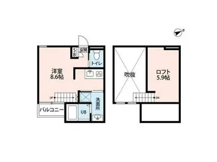 BUFFETT(ワンルーム/1階)の間取り写真