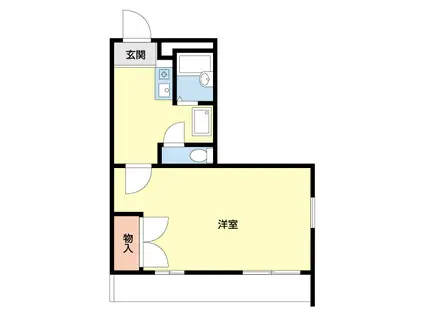 パレス野田(ワンルーム/2階)の間取り写真