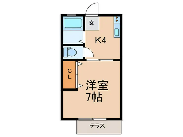 ヴィラ桔梗 1階階 間取り