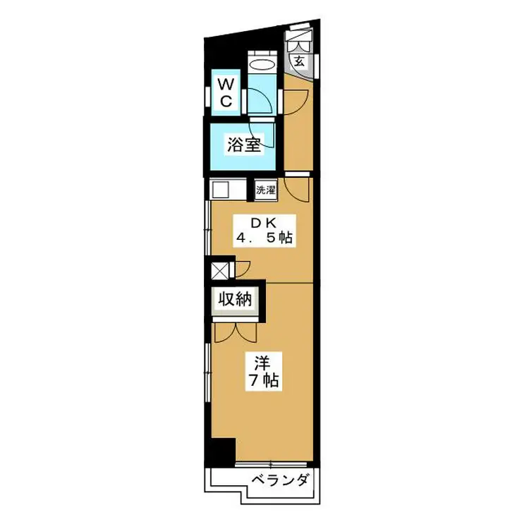 ドゥエリング等々力 4階階 間取り