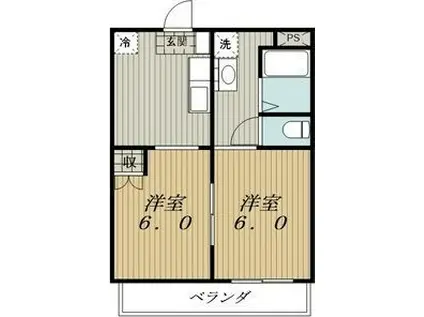 SPERANZAI(2K/2階)の間取り写真