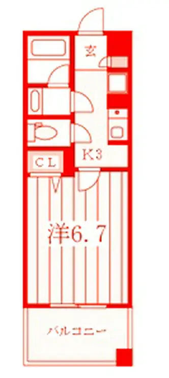 ライムレジデンス汐入 5階階 間取り
