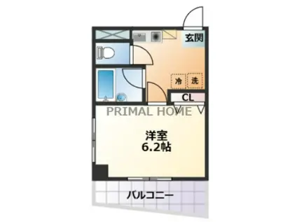 G・B・Tコート(1K/4階)の間取り写真