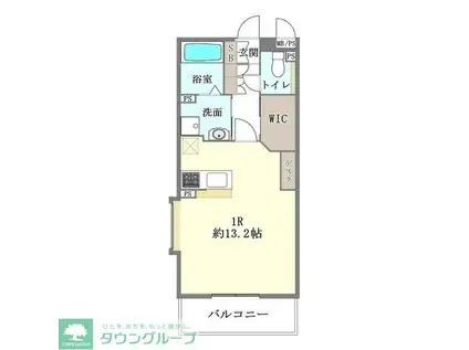 フローレンスII(ワンルーム/1階)の間取り写真