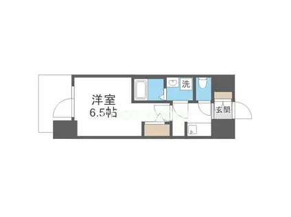S-RESIDENCE城東SEVER(1K/11階)の間取り写真